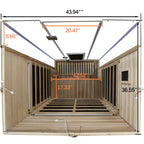 SR02 2 Person Red Cedar Far Infrared Sauna