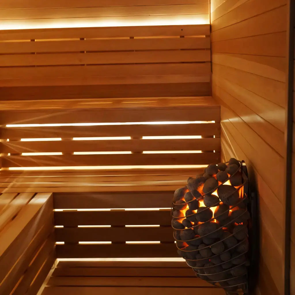 Custom Indoor Sauna Room - 4' x 4' x 8' - Finnish Sauna Builders