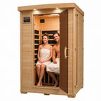 Coronado 2-Person Hemlock Deluxe Infrared Sauna with 6 Carbon Heaters