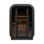 SaunaLife Model CL3G Cube-Series Outdoor Home Sauna Kit | 2 Persons
