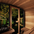 SaunaLife Model CL5G Cube-Series Outdoor Sauna | 4 Persons