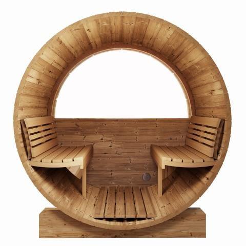 SaunaLife Model E8W Sauna Barrel-Window | 6 Persons
