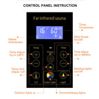 909MX Mini 1 Person Infrared Sauna 3 Sides Large glass panels